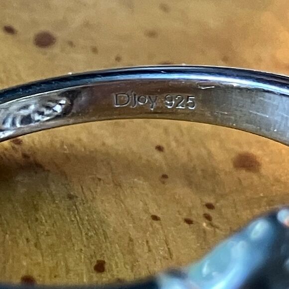 Natural Connemara Marble Sterling Silver Claddagh Ring Size 9 - Picture 6 of 9